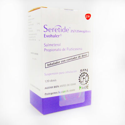 Seretide 25-125Mcg/Dosis Suspensi&oacute;n para Inhalaci&oacute;n - Frasco 120 DSS