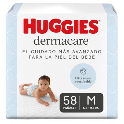 Pa&ntilde;ales Huggies Dermacare Talla M - Bolsa 58 UN