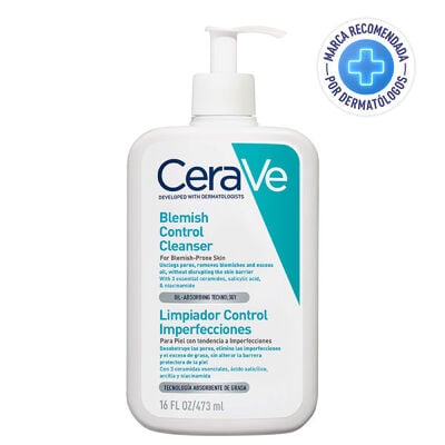 Cerave Limpiador Blemish Control Cleanser- Frasco 473 ml