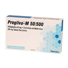 Progliva-M 50mg + 500mg Tabletas - Caja 30 UN, , large image number null