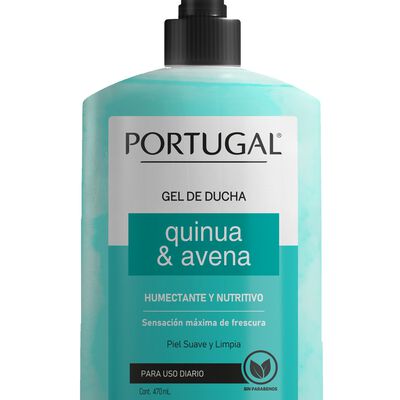 Portugal Gel de Ducha Quinua & Avena - Frasco 470 G