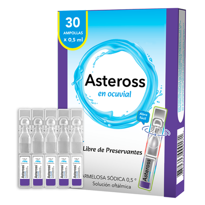 Asteross 0.5% en Ocuvial - Soluci&oacute;n Oft&aacute;lmica - Caja 30 UN