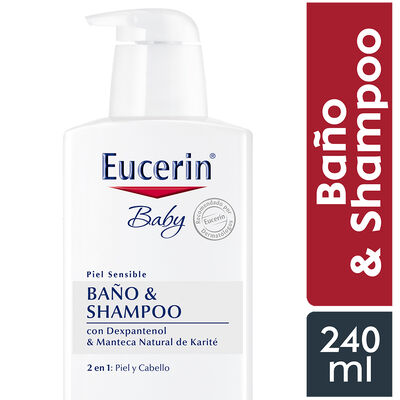 Eucerin Baby Ba&ntilde;o & Shampoo - Frasco 240 ML