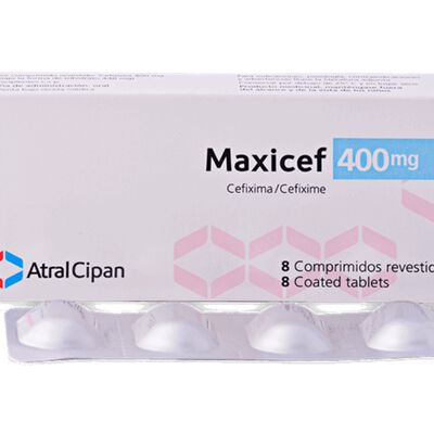 Maxicef 400 Mg Comprimidos recubiertos - Caja 8 UN