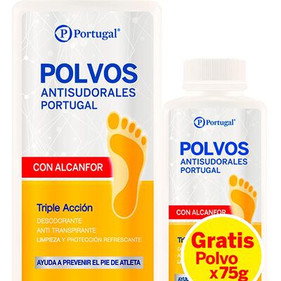 Talco Polvo Antisudoral Alcanfor - Pack 2 UN