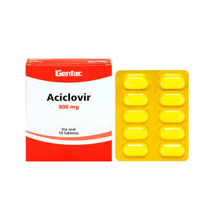 Aciclovir 800 Mg Tableta  - Caja 10 UN