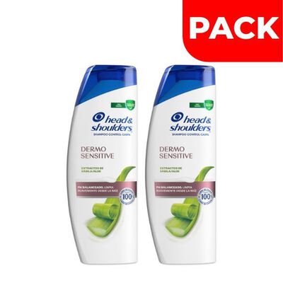 D&uacute;o Pack Shampoo Head & Shoulders Dermo Sensitive - Frasco 375 Ml