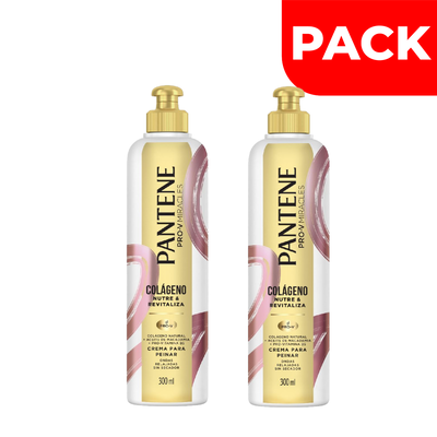 Pack Pantene Crema Para Peinar Col&aacute;geno - Frasco 300 ML