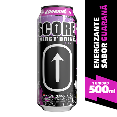 Energizante SCORE Sabor Guaran&aacute; - Lata 500 ML