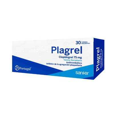 Plagrel 75 Mg Tableta Recubierta - Caja 30 UN