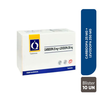 Carbidopa-Levodopa 25/250mg Tableta - Bl&iacute;ster 10 UN