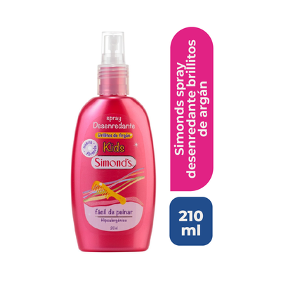 Spray Desenredante Brillitos de Arg&aacute;n Kids - Frasco 210 ML