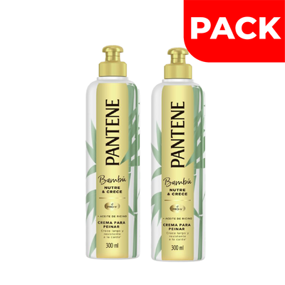 Pack Pantene Crema Para Peinar Bamb&uacute; - Frasco 300 ML