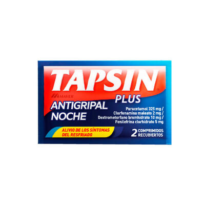 Tapsin Plus Antigripal Noche Comprimido Recubierto - Sobre 2 UN