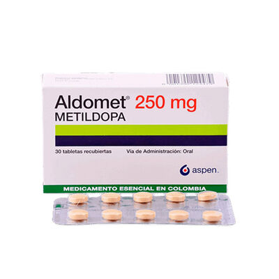 Aldomet 250 Mg Tableta Recubierta - Bl&iacute;ster 10 UN