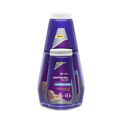 Silka Defensa Talco de Pies 250 Gr + 75 Gr - Pack 2 UN