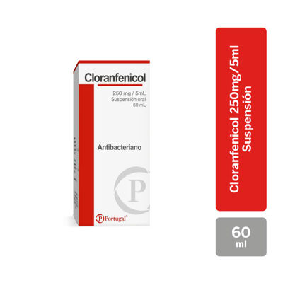 Cloranfenicol 250 Mg/5 Ml Suspensi&oacute;n - Frasco 60 ML