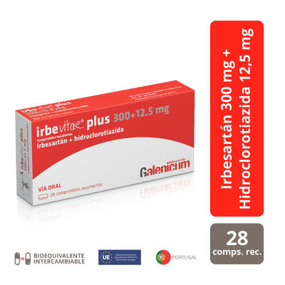 Irbevitae Plus 300/12.5MG -  Caja 28 unidades