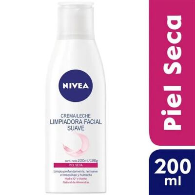 Leche Limpiadora Facial Nivea Suave Piel Seca - Pote 200 ML