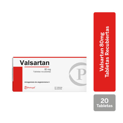 Valsartan 80 Mg Tableta Recubierta - Caja 20 UN
