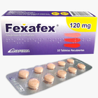 Fexafex 120 mg Tableta Recubierta - Caja 10 UN, , large image number null
