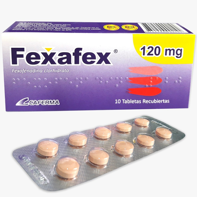 Fexafex 120 mg Tableta Recubierta - Caja 10 UN