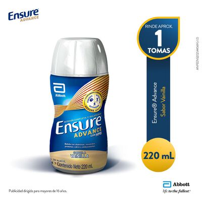Ensure Advance L&iacute;quido Vainilla - Frasco 220 ML