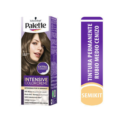 Tinte Palette Intensive- Semikit 7-1 Rubio Medio Cenizo - Caja 1 UN