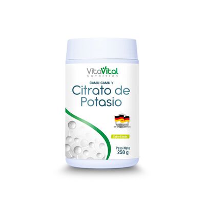 VitaVital Citrato de Potasion Sabor Limon - Frasco 250 G