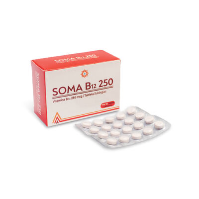 Soma B 12 250 Mcg Tabletas Sublingual - Bl&iacute;ster 10 UN