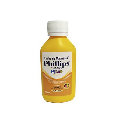 Leche de Magnesia Phillips Kids Durazno  - Frasco 120Mg