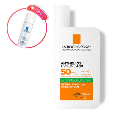 Protector Solar Anthelios UV MUNE 400 Oil Control Fluido FPS 50 - Frasco 50 Ml