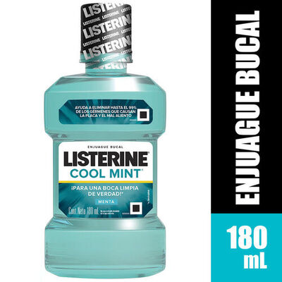 Enjuague Bucal Listerine Cool Mint - Frasco 180 ML