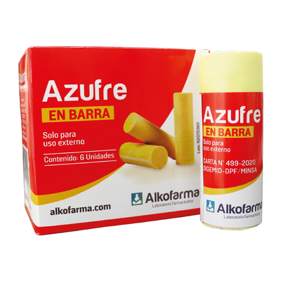 Azufre Canuto En Barra - Caja 6 UN