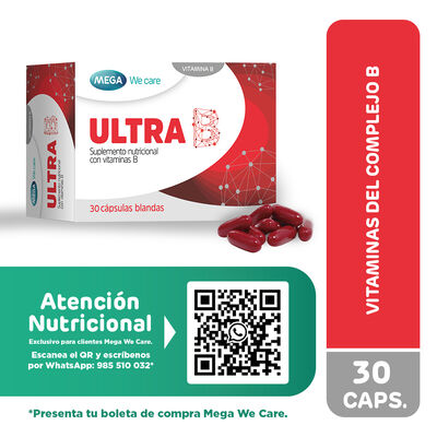 Ultra B C&aacute;psulas Blanda - Caja 30 UN