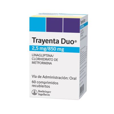 Trayenta Duo 2.5/850 Mg Comprimido Recubierto - Frasco 60 UN