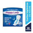 Happy Lady Toallas Higi&eacute;nicas Nocturna - Bolsa 10 UN, , large image number null