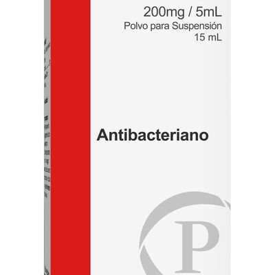 Azitromicina 200mg/5ml Polvo para Suspensi&oacute;n Oral - Frasco 15 ML