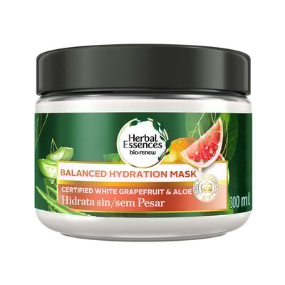 Mascarilla Intensiva Herbal Essences Light Hydration Mask White Grapefruit & Aloe - Pote 300 ML