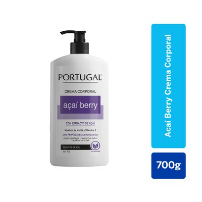 Portugal Crema Corporal Aca&iacute; Berry - Frasco 700 G