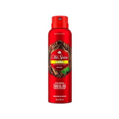 Old-Spice Spray Body Le&ntilde;a - Frasco 150ML