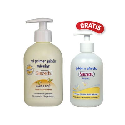 Simonds Mi Primer Jab&oacute;n Micelar Avena Soft - Frasco 340 ML