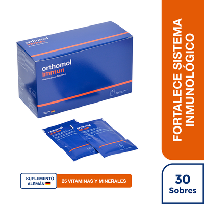 Suplemento Vitam&iacute;nico Orthomol Immun Sobre -  Caja 30 UN