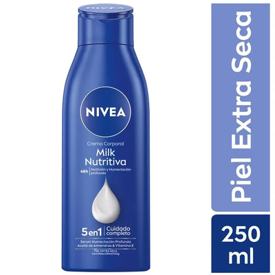 Crema Corporal Nivea Body Milk Extra Seca - Frasco 250 ML
