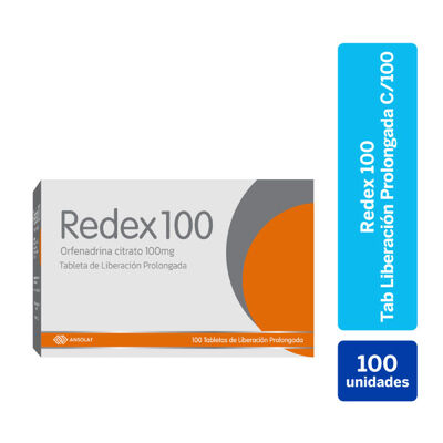 Redex 100MG - Caja 100  tabletas libre prolongaci&oacute;n