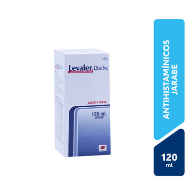 Levaler 2,5 mg / 5 ML Jarabe Sabor Fresa - Frasco 120 ML