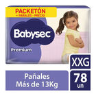 Pa&ntilde;al Babysec Premium Packet&oacute;n talla XXG - Bolsa 78 UN, , large image number null