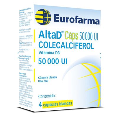 Altad 50000 UI - Caja 4 C&aacute;psulas Blanda