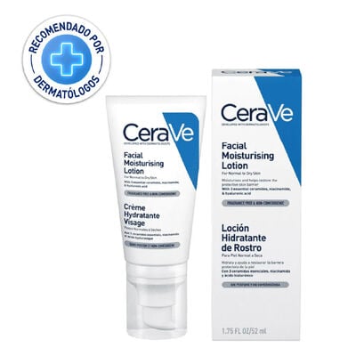 Loci&oacute;n Facial Hidratante Cerave - Frasco 52 Ml