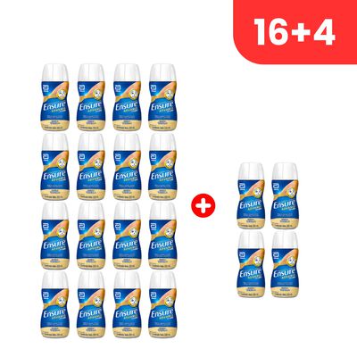 Pack 20 Ensure Advance L&iacute;quido Vainilla - Frasco 220 ML